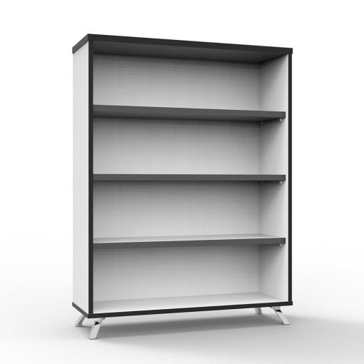 Deluxe Rapid Infinity Bookcase White short 2