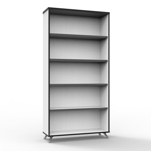 Deluxe Rapid Infinity Bookcase White tall 2